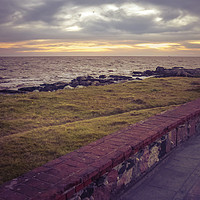 Buy canvas prints of Empty Coast of Montevideo Uruguay by Daniel Ferreira-Leite