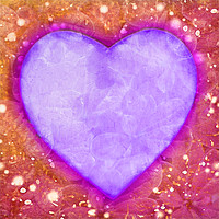 Buy canvas prints of Heart Textured Background by Daniel Ferreira-Leite