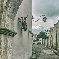 Buy canvas prints of Colonial Street of Arequipa City Peru by Daniel Ferreira-Leite