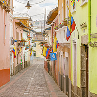 Buy canvas prints of La Ronda Street Quito Ecuador by Daniel Ferreira-Leite