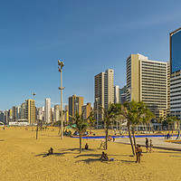 Buy canvas prints of Beach and Buildings of Fortaleza Brazil by Daniel Ferreira-Leite