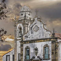 Buy canvas prints of Exterior Facade Antique Colonial Church Olinda Bra by Daniel Ferreira-Leite