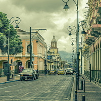 Buy canvas prints of Riobamba Historic Center Urban Scene by Daniel Ferreira-Leite