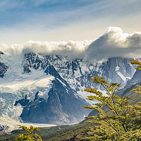 Buy canvas prints of Snowy Andes Mountains, El Chalten Argentina by Daniel Ferreira-Leite