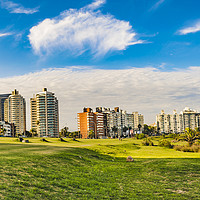 Buy canvas prints of Montevideo Cityscape at Summer Time by Daniel Ferreira-Leite