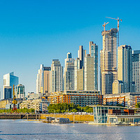 Buy canvas prints of Modern Buildings, Puerto Madero, Buenos Aires by Daniel Ferreira-Leite