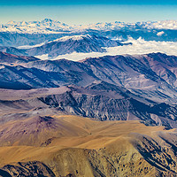 Buy canvas prints of Andes Mountains Aerial View, Chile by Daniel Ferreira-Leite