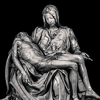 Buy canvas prints of Michealangelo Masterpiece La Pieta Sculpture by Daniel Ferreira-Leite
