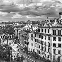 Buy canvas prints of Rome Aerial Cityscape View From Campidoglio by Daniel Ferreira-Leite