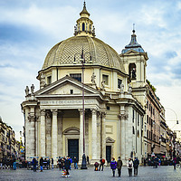 Buy canvas prints of Piazza del Popolo, Rome, Italy by Daniel Ferreira-Leite