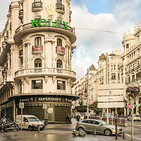 Buy canvas prints of Gran Via Street, Madrid, Spain by Daniel Ferreira-Leite