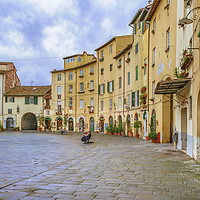 Buy canvas prints of Piazza Anfiteatro, Lucca City, Italy by Daniel Ferreira-Leite
