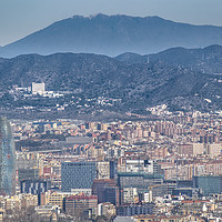 Buy canvas prints of Aerial View Barcelona City, Spain by Daniel Ferreira-Leite