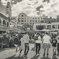 Buy canvas prints of Traditional Food and Drink Market, Montevideo, Uru by Daniel Ferreira-Leite