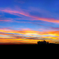 Buy canvas prints of Uruguay Field Sunset Scene Landscape  by Daniel Ferreira-Leite