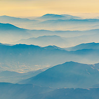 Buy canvas prints of Chilean Andes Mountain Aerial View by Daniel Ferreira-Leite