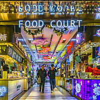 Buy canvas prints of Street Food Court Market, Shanghai, China by Daniel Ferreira-Leite
