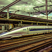 Buy canvas prints of Fast Speed Train, Osaka, Japan by Daniel Ferreira-Leite