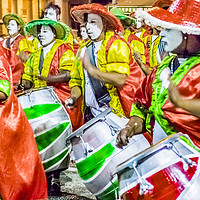Buy canvas prints of Group of Candombe Drummers at Carnival Parade of U by Daniel Ferreira-Leite