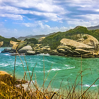 Buy canvas prints of Landscape of Tayrona Nature Park in Colombia by Daniel Ferreira-Leite