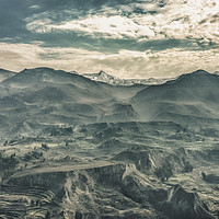 Buy canvas prints of Mountains of Colca Valley in Arequipa Peru by Daniel Ferreira-Leite