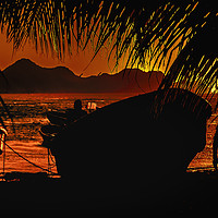 Buy canvas prints of Taganga Bay Sunset, Colombia by Daniel Ferreira-Leite