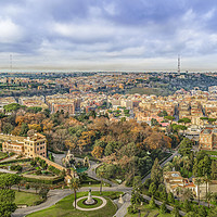 Buy canvas prints of Vatican Gardens Aerial View at Saint Peter Basilic by Daniel Ferreira-Leite