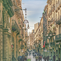 Buy canvas prints of El Gotico District, Barcelona, Spain by Daniel Ferreira-Leite