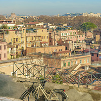 Buy canvas prints of Urban Scene Gianicolo District, Rome, Italy by Daniel Ferreira-Leite