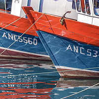 Buy canvas prints of Fishing Boats at Lake, Chiloe, Chile by Daniel Ferreira-Leite