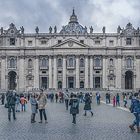 Buy canvas prints of Saint Peters Square at Rome, Italy by Daniel Ferreira-Leite