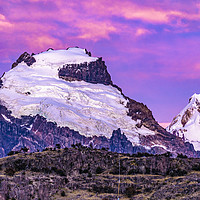 Buy canvas prints of Snowy Andes Mountains, El Chalten Argentina by Daniel Ferreira-Leite