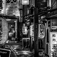 Buy canvas prints of Urban Night Scene, Tokyo, Japan by Daniel Ferreira-Leite