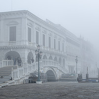Buy canvas prints of Fog Winter Coastal Scene Venice, Italy by Daniel Ferreira-Leite