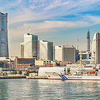 Buy canvas prints of Yokohama Coast Cityscape, Japan by Daniel Ferreira-Leite