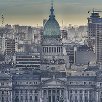 Buy canvas prints of Aerial View of Buenos Aires Argentina by Daniel Ferreira-Leite