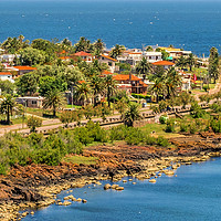 Buy canvas prints of Landscape Aerial View Punta Colorada Uruguay by Daniel Ferreira-Leite