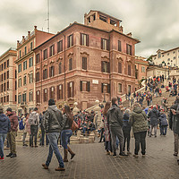 Buy canvas prints of Piazza di Spagna, Rome, Italy by Daniel Ferreira-Leite
