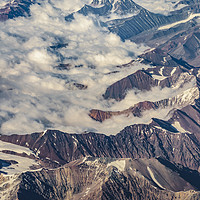 Buy canvas prints of Andes Mountains Aerial View, Chile by Daniel Ferreira-Leite