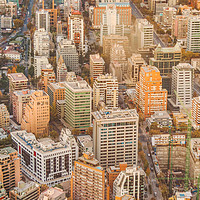 Buy canvas prints of Santiago de Chile Aerial View from San Cristobal H by Daniel Ferreira-Leite