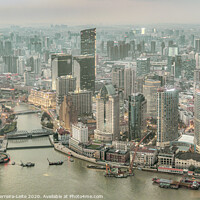 Buy canvas prints of Lujiazui District Aerial View, Shanghai, China by Daniel Ferreira-Leite