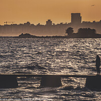 Buy canvas prints of River Plater River at Montevideo by Daniel Ferreira-Leite