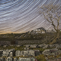Buy canvas prints of Star Trail Over Yorkshire by Ken Jensen