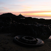 Buy canvas prints of Bracelet Bay, Mumbles - Swansea, Sunrise by Steven Summers