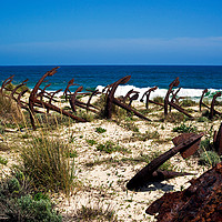 Buy canvas prints of Anchor Graveyard by Tony Purbrook