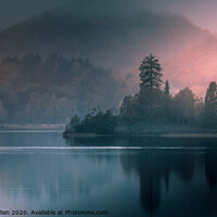 Buy canvas prints of Loch Achray Sunset by Stewart Mcquillian