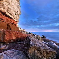 Buy canvas prints of Dusk at Hunstanton  by Simon Blatch