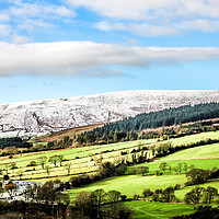 Buy canvas prints of Pendle Hill in January 2016 by Ron Ashworth