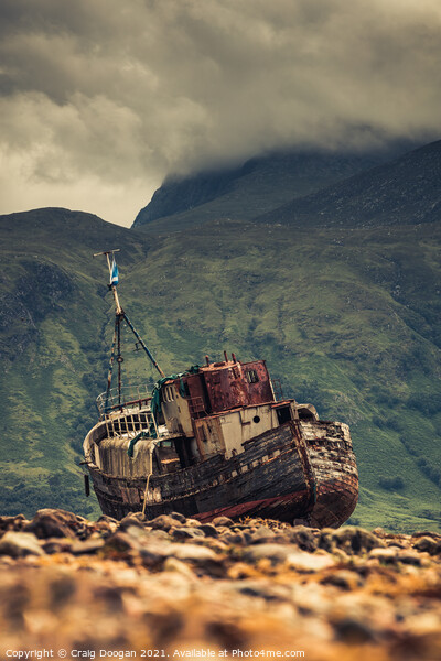 MV Dayspring - Corpach Shipwreck - Ben Nevis Picture Board by Craig Doogan