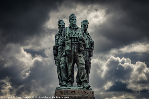 United We Conquer - Commando Memorial - Spean Bridge Picture Board by Craig Doogan